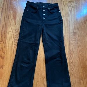 Rag and Bone Button Front Ankle Flare Jeans